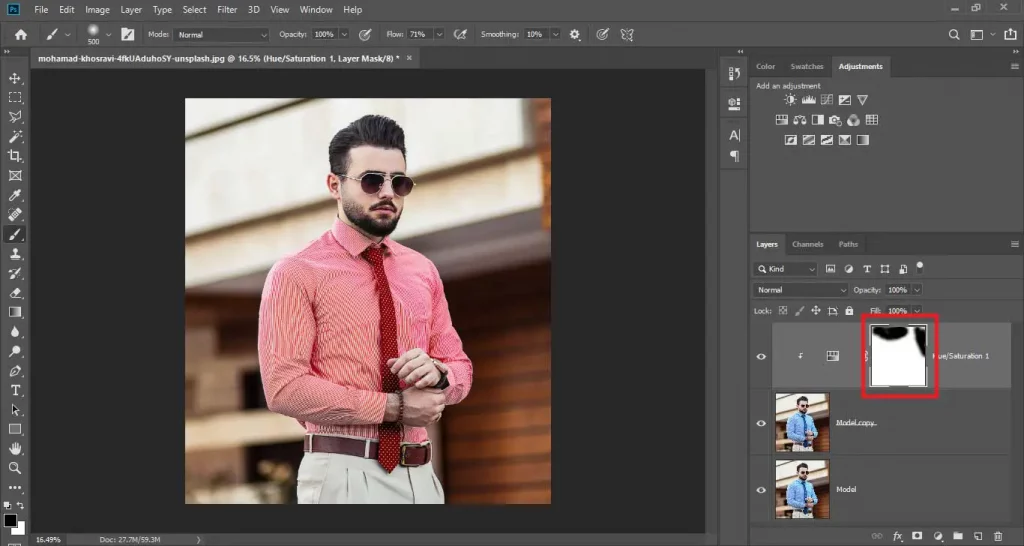 change color of object in Photoshop
