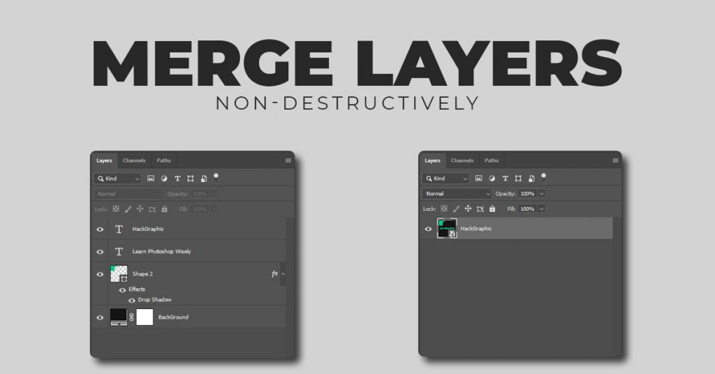 how to merge layers in Photoshop Featured