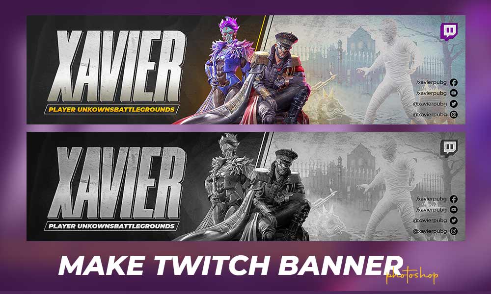 How To Make A Twitch Banner In Photoshop Easy Steps
